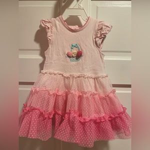 Little Me Girl’s Pink Dress. Size 12 months.